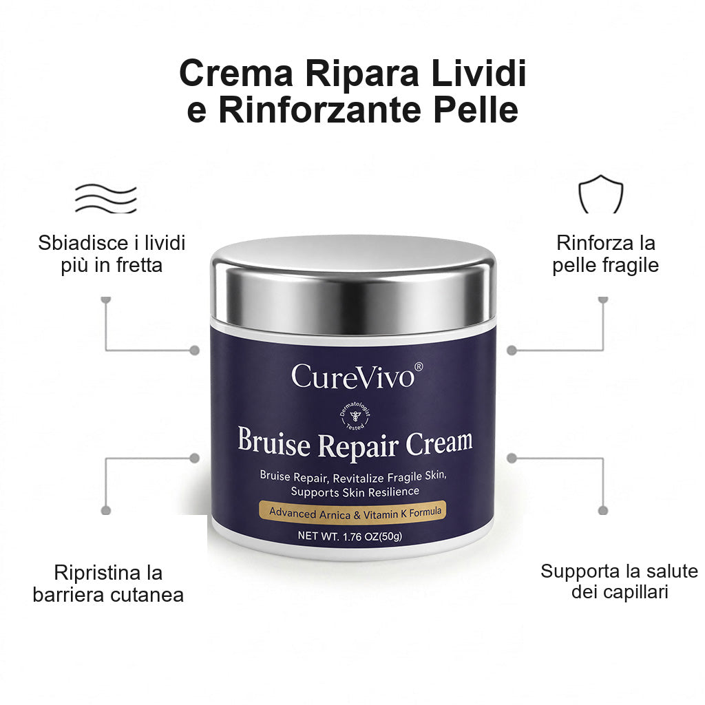 👨‍🔬💥 OLTRE 100MILA PEZZI VENDUTI💕 - Crema Riparativa Contro Lividi e Tonificante Per la Pelle CureVivo®-cod802