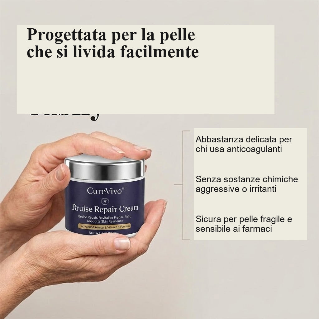 👨‍🔬💥 OLTRE 100MILA PEZZI VENDUTI💕 - Crema Riparativa Contro Lividi e Tonificante Per la Pelle CureVivo®-cod802