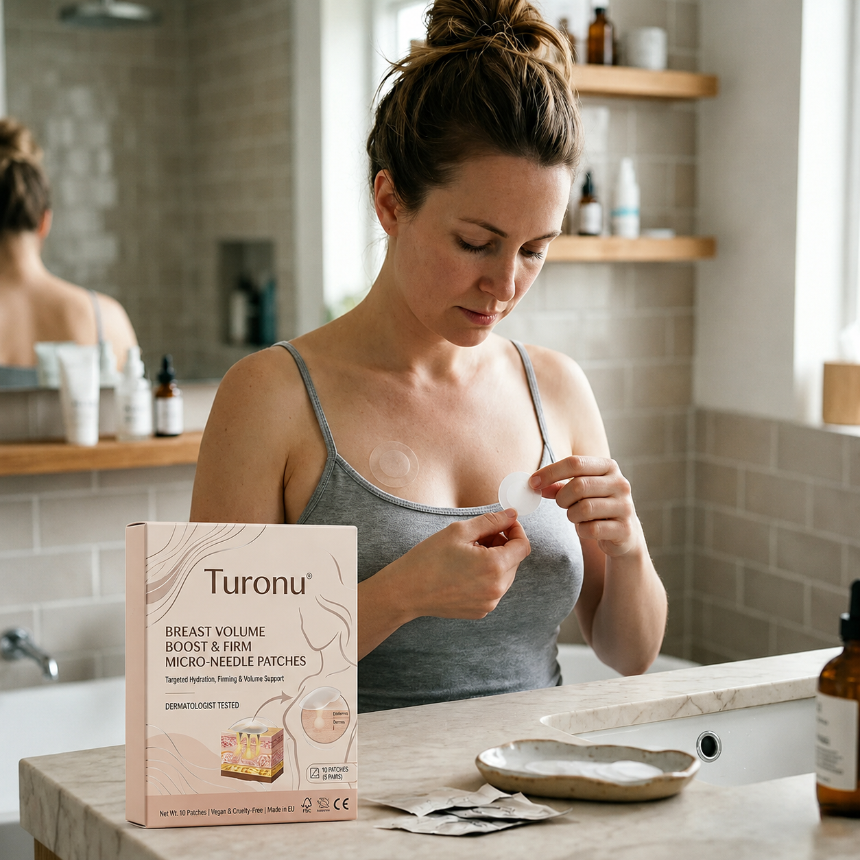 💥Turonu® 👨‍🔬 Targeted Breast Enhancement Advanced Nano Microneedle Patch💃