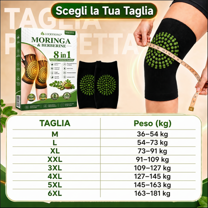 🇮🇹 Negozio Ufficiale del Marchio | 🍒𝐋𝐔𝐂𝐊𝐘𝐒𝐎𝐍𝐆® 2026 Ginocchiere Modellanti e Bruciagrassi a 8 Funzioni con Microparticelle di Moringa e Berberina
